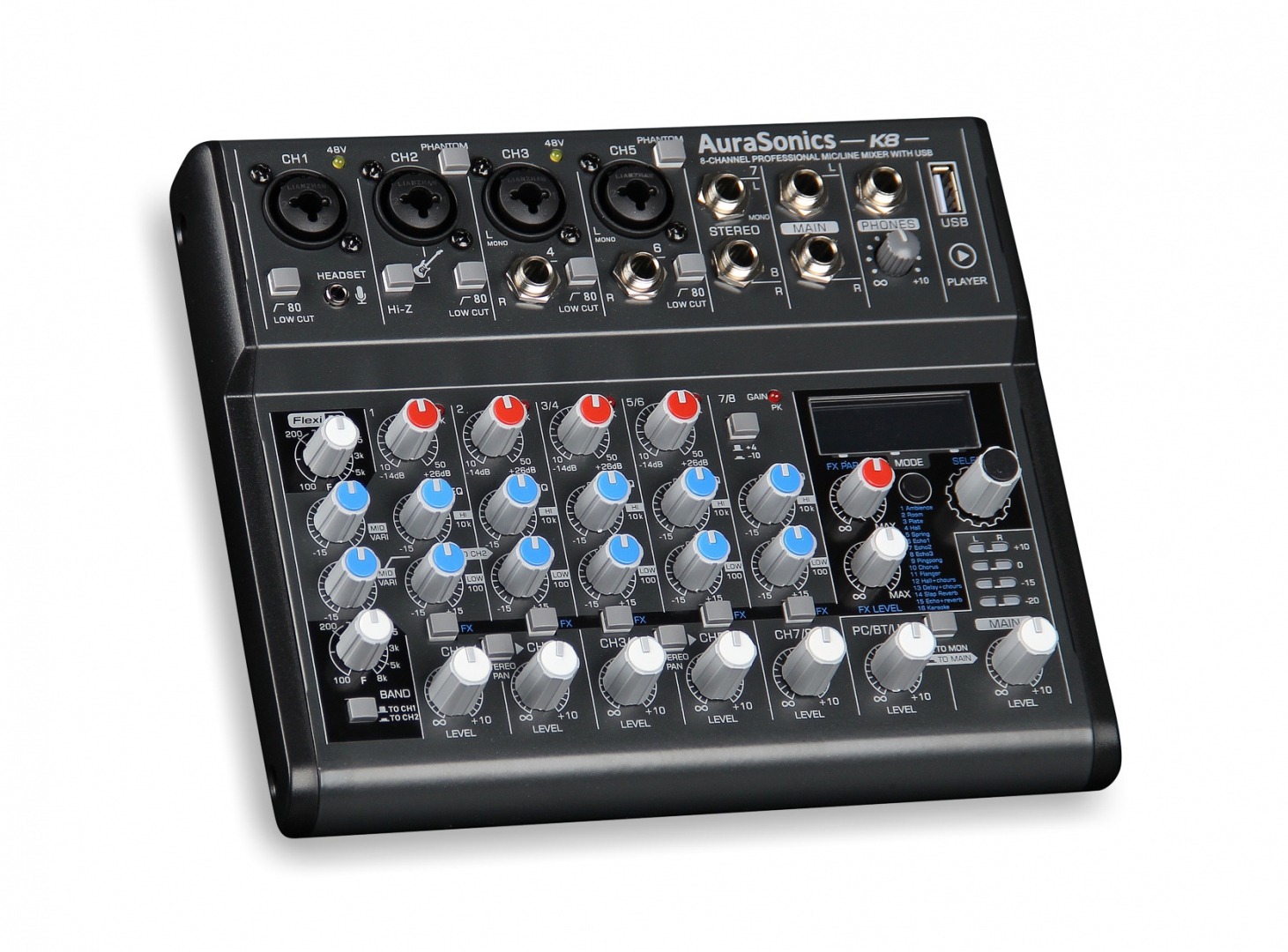 AuraSonics K8 компактный микшерный пульт в Лысково