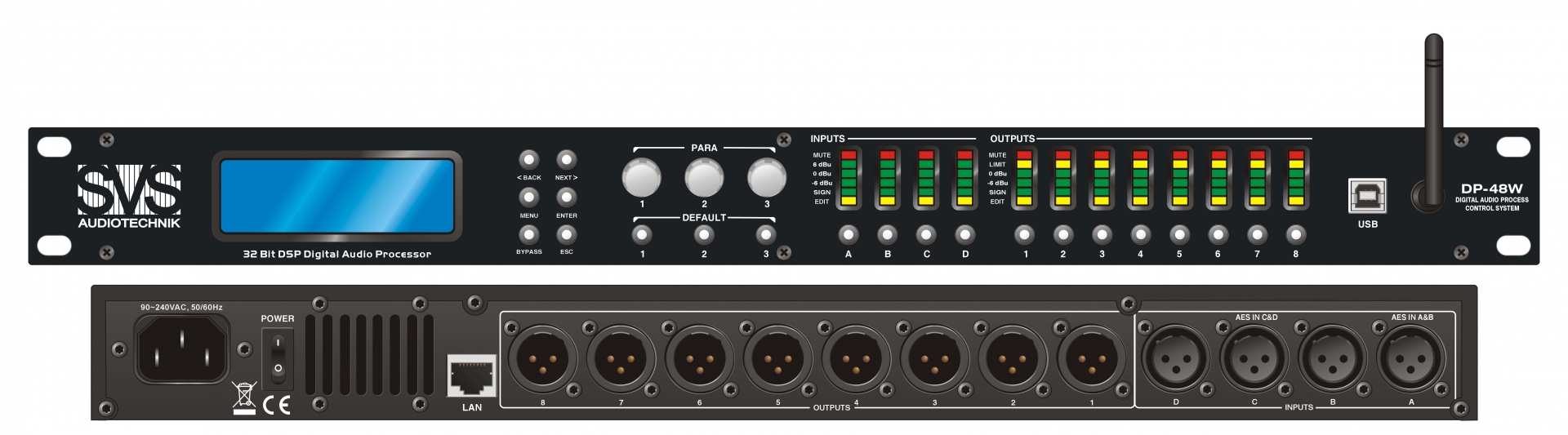 SVS Audiotechnik DP-48W Цифровой процессор: 4 входа 8 выходов в Лысково