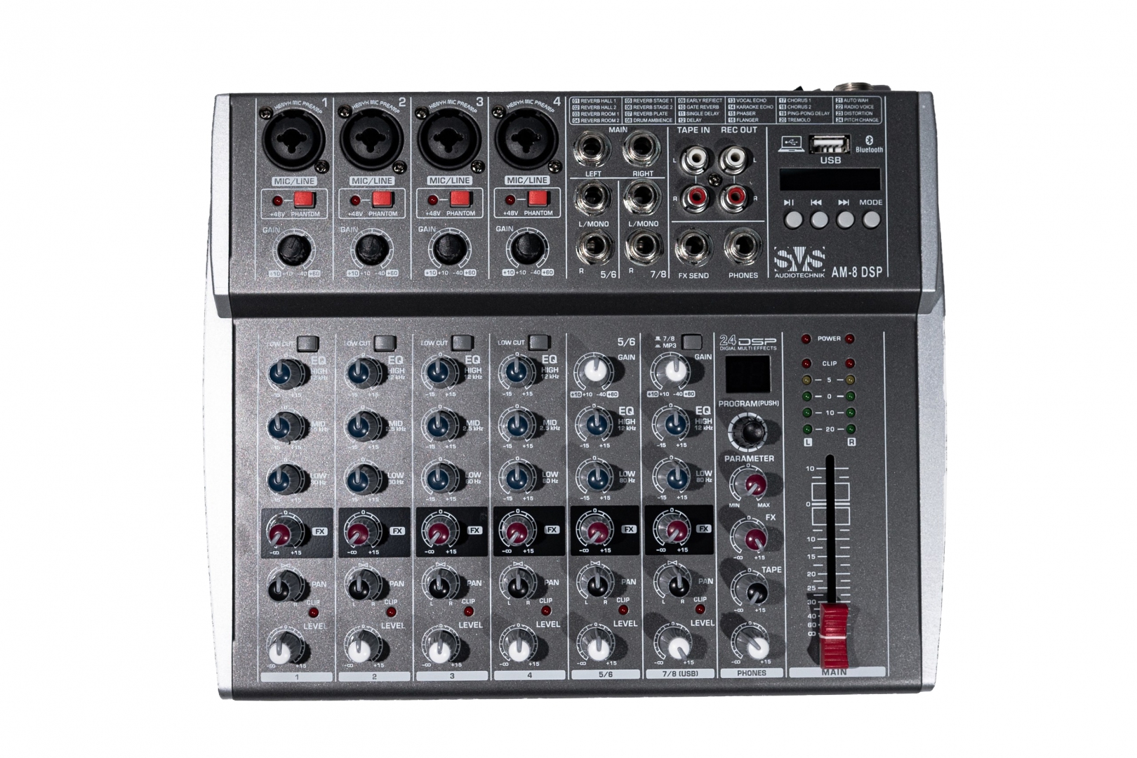 SVS Audiotechnik mixers AM-8 DSP Микшерный пульт аналоговый, 8-канальный в Лысково